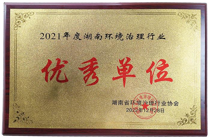 2021年度湖南情形治理行业优异单位
